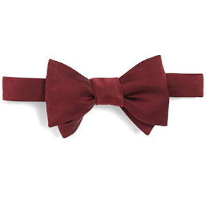 Butterfly Self-Tie Bow Tie - Burgundy